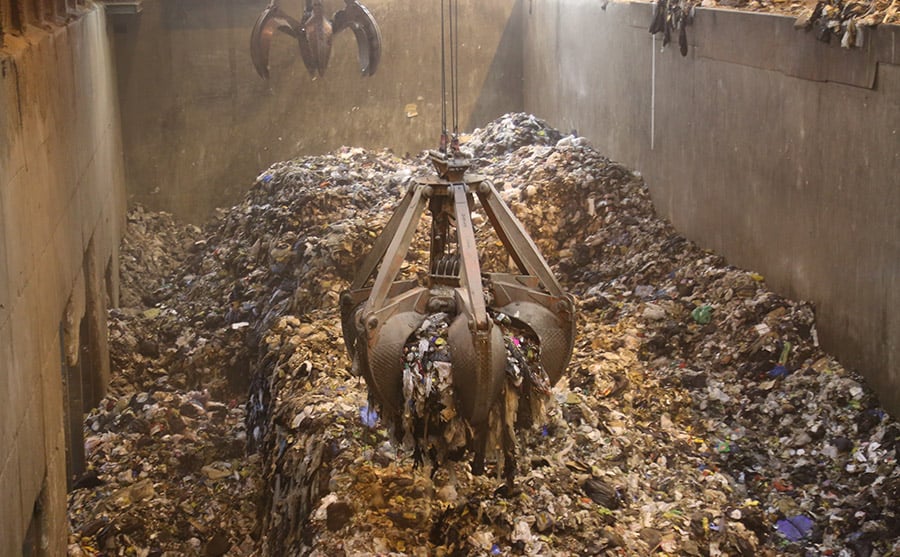 Grapple and trash